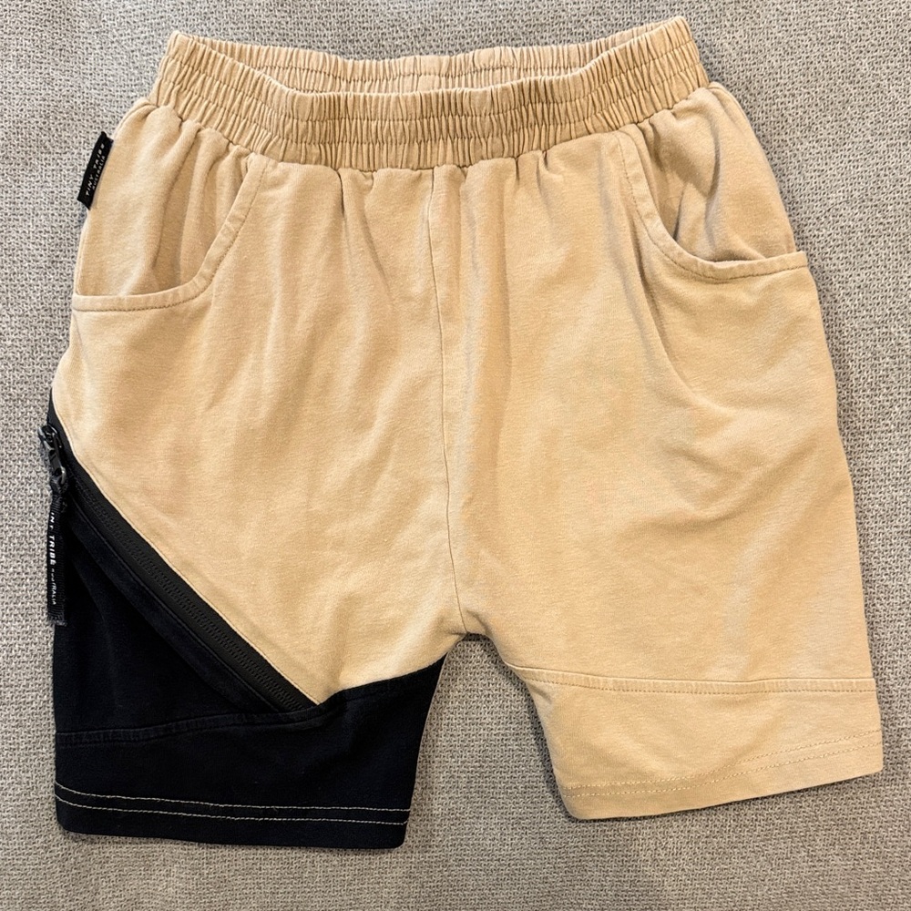 Tiny Tribe Beige and Black Shorts